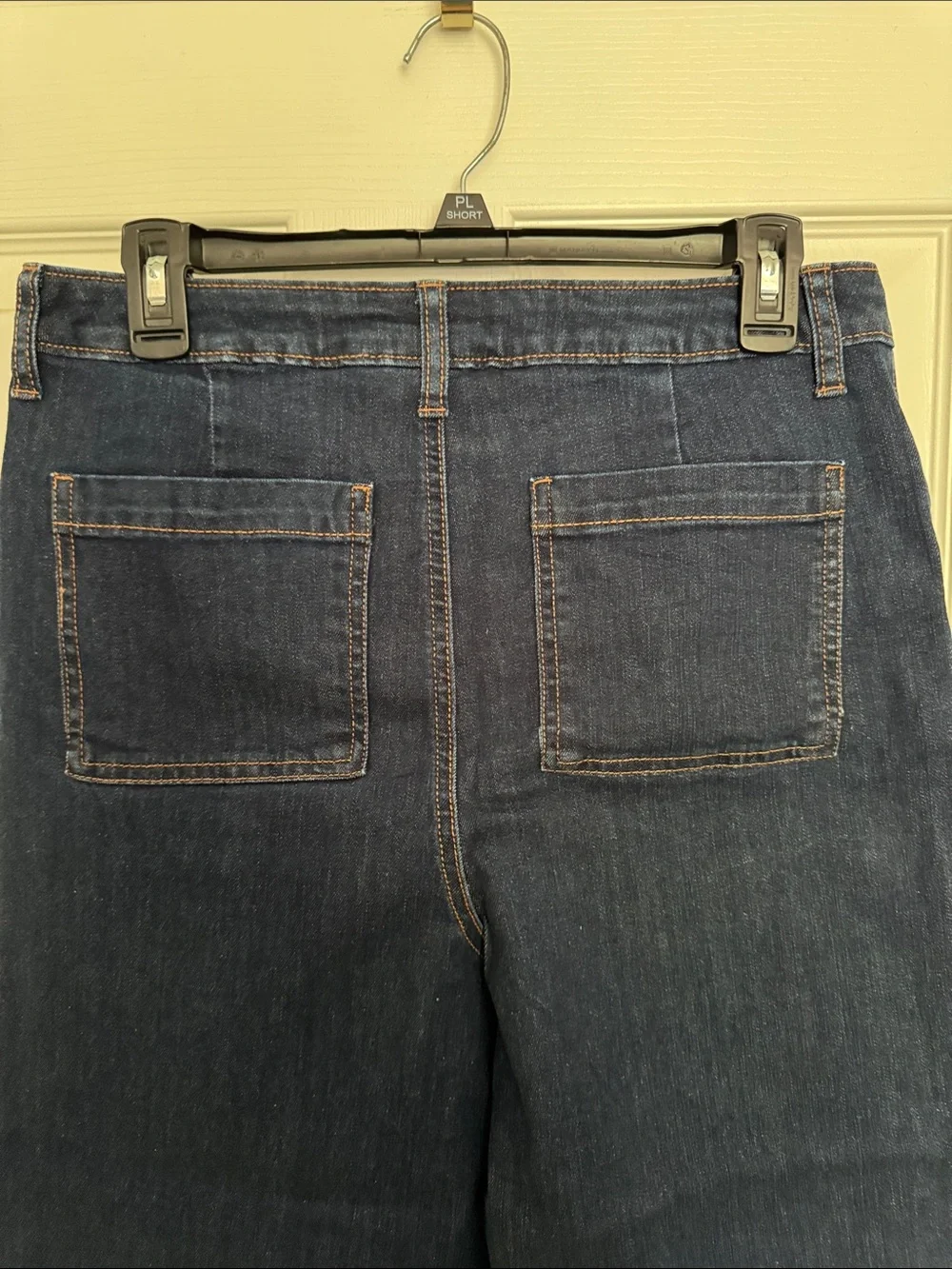 NWT Time and Tru Dark Blue Button-Front Wide Leg Cropped Jeans - Picture 8 of 9